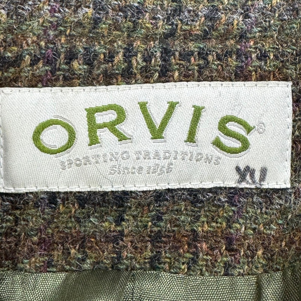 Vintage Orvis Wool Tweed Plaid Blazer Womens 14 Equestrian USA Made Academia - Picture 6 of 9